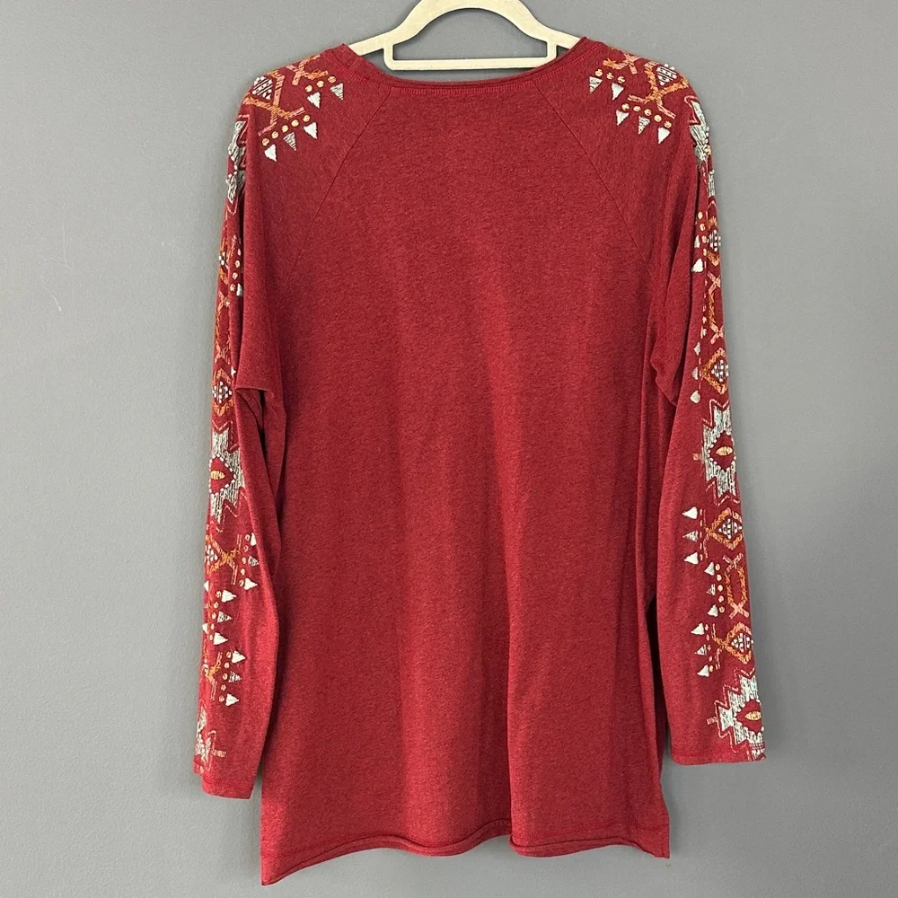 Double D Ranch Aztec Long Sleeve Top/Tunic - Picture 2 of 9